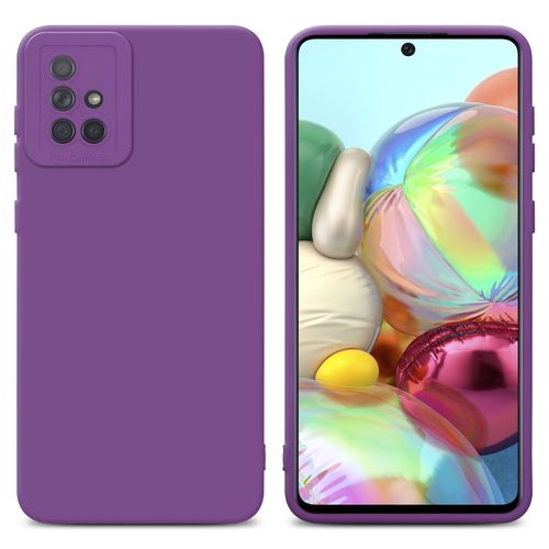 Cadorabo Housse Compatible Avec Samsung Galaxy A71 4g En Fluid Violet Mat - Étui De Protection En Silicone Tpu Flexible