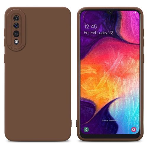 Cadorabo Housse Compatible Avec Samsung Galaxy A50 4g / A50s / A30s En Fluid Marron - Étui De Protection En Silicone Tpu Flexible