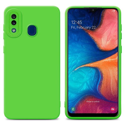 Cadorabo Housse Compatible Avec Samsung Galaxy A20 / A30 / M10s En Fluid Vert - Étui De Protection En Silicone Tpu Flexible