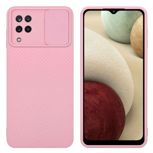 Cadorabo Housse Compatible Avec Samsung Galaxy A12 / M12 En Bonbon Rose - Étui De Protection En Silicone Tpu Flexible Et Avec Protection Pour Appareil Photo
