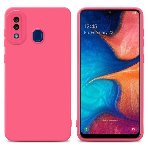 Cadorabo Housse Compatible Avec Samsung Galaxy A20 / A30 / M10s En Fluid Rouge - Étui De Protection En Silicone Tpu Flexible