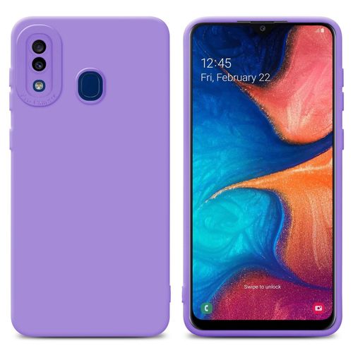 Cadorabo Housse Compatible Avec Samsung Galaxy A20 / A30 / M10s En Fluid Violet Clair - Étui De Protection En Silicone Tpu Flexible