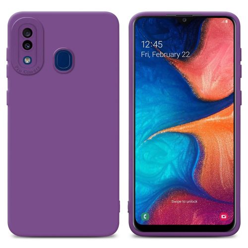 Cadorabo Housse Compatible Avec Samsung Galaxy A20 / A30 / M10s En Fluid Violet Mat - Étui De Protection En Silicone Tpu Flexible