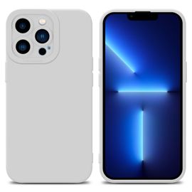 Cadorabo Housse Compatible Avec Apple Iphone 13 Pro En Fluid Blanc - Étui De Protection En Silicone Tpu Flexible