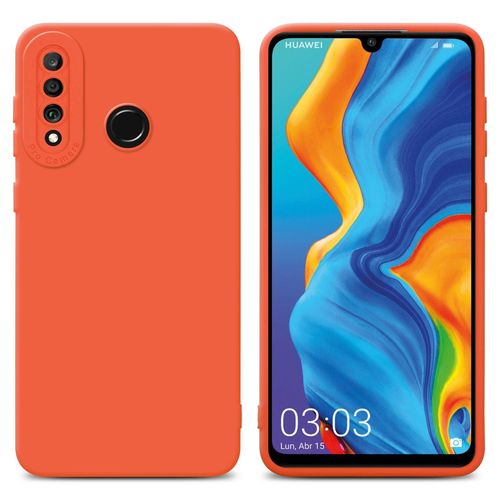 Cadorabo Housse Compatible Avec Huawei P30 Lite En Fluid Orange - Étui De Protection En Silicone Tpu Flexible