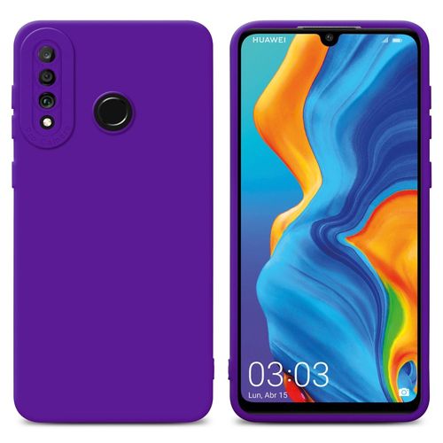 Cadorabo Housse Compatible Avec Huawei P30 Lite En Fluid Violet Foncé - Étui De Protection En Silicone Tpu Flexible