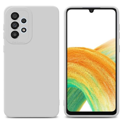 Cadorabo Housse Compatible Avec Samsung Galaxy A32 4g En Fluid Blanc - Étui De Protection En Silicone Tpu Flexible