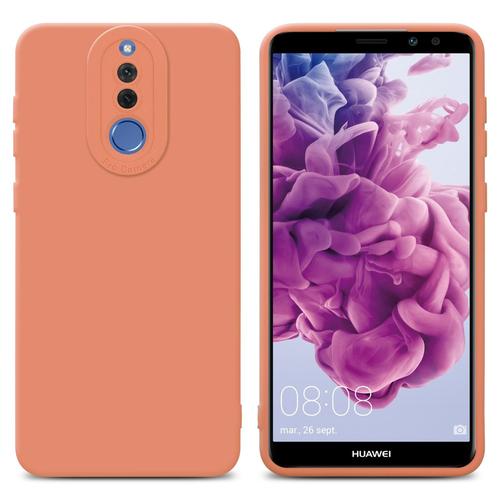 Cadorabo Housse Compatible Avec Huawei Mate 10 Lite En Fluid Orange Clair - Étui De Protection En Silicone Tpu Flexible