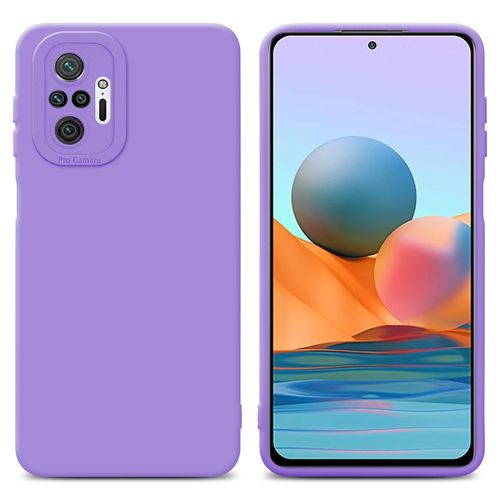 Cadorabo Housse Compatible Avec Xiaomi Redmi Note 10 Pro En Fluid Violet Clair - Étui De Protection En Silicone Tpu Flexible