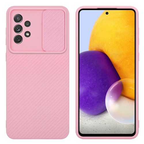 Cadorabo Housse Compatible Avec Samsung Galaxy A72 4g / 5g En Bonbon Rose - Étui De Protection En Silicone Tpu Flexible Et Avec Protection Pour Appareil Photo