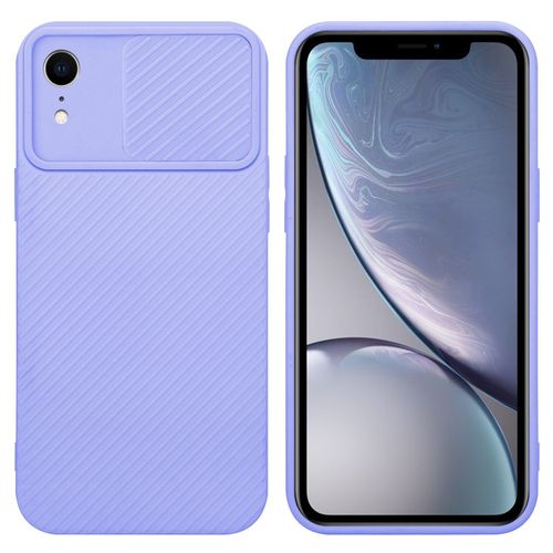 Cadorabo Housse Compatible Avec Apple Iphone Xr En Bonbon Lilas - Étui De Protection En Silicone Tpu Flexible Et Avec Protection Pour Appareil Photo