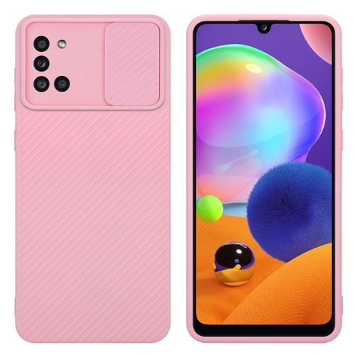 Cadorabo Housse Compatible Avec Samsung Galaxy A31 En Bonbon Rose - Étui De Protection En Silicone Tpu Flexible Et Avec Protection Pour Appareil Photo