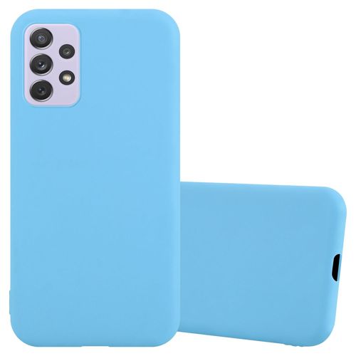 Cadorabo Housse Compatible Avec Samsung Galaxy A73 5g En Candy Bleu - Étui De Protection En Silicone Tpu Flexible