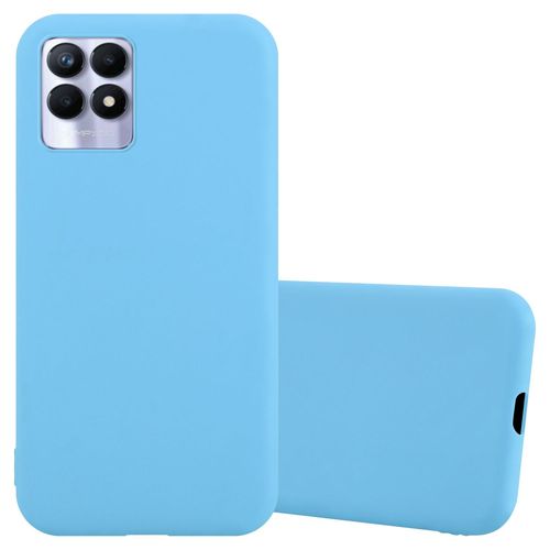 Cadorabo Housse Compatible Avec Realme 8i / Narzo 50 4g En Candy Bleu - Étui De Protection En Silicone Tpu Flexible