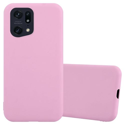 Cadorabo Housse Compatible Avec Oppo Find X5 Pro En Candy Rose Vif - Étui De Protection En Silicone Tpu Flexible