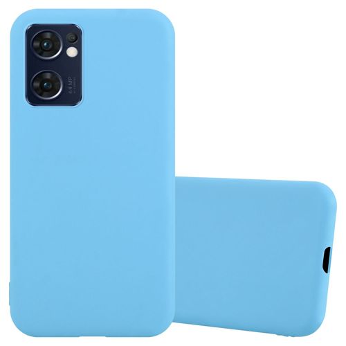 Cadorabo Housse Compatible Avec Oppo Find X5 Lite / Reno7 5g En Candy Bleu - Étui De Protection En Silicone Tpu Flexible