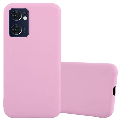 Cadorabo Housse Compatible Avec Oppo Find X5 Lite / Reno7 5g En Candy Rose Vif - Étui De Protection En Silicone Tpu Flexible