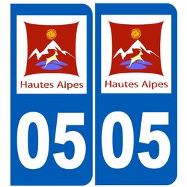 Immatriculation 05 Hautes-Alpes - Sticker/Autocollant