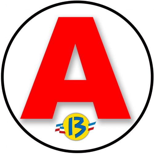 A 13 Les Bouches-Du-Rhône - 15cm - Sticker/Autocollant