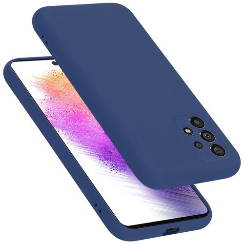 Cadorabo Housse Compatible Avec Samsung Galaxy A73 5g En Liquid Blue - Étui De Protection En Silicone Tpu Flexible