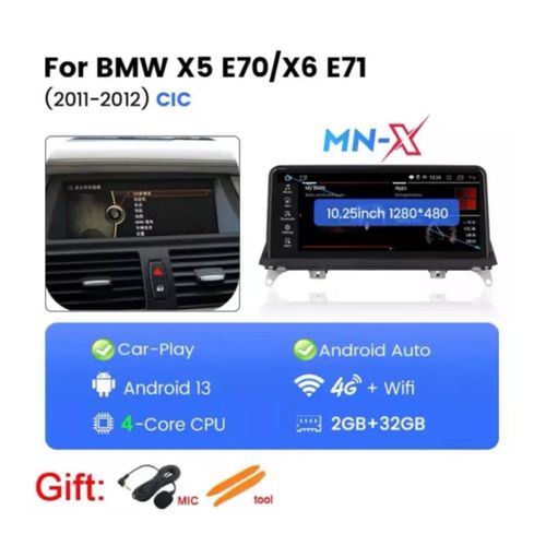 Autoradio Gps Bmw X5 E70, X6 E71, Ccc,  Carplay+Android