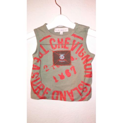 T-Shirt Bébé Garçon " Chevignon " Taille 3 Mois Idée Cadeau