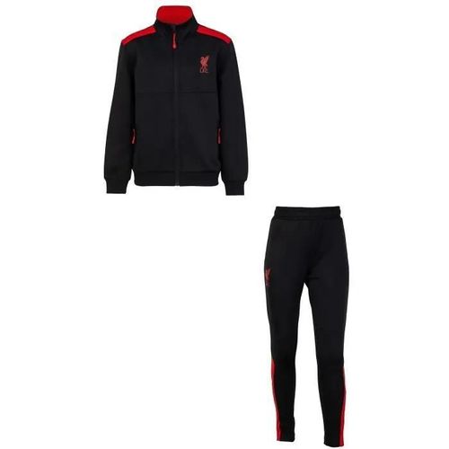 10 Ans - Survêtement Enfant - Liverpool F.C. - Collection Officielle - Noir - Manches Longues - Football