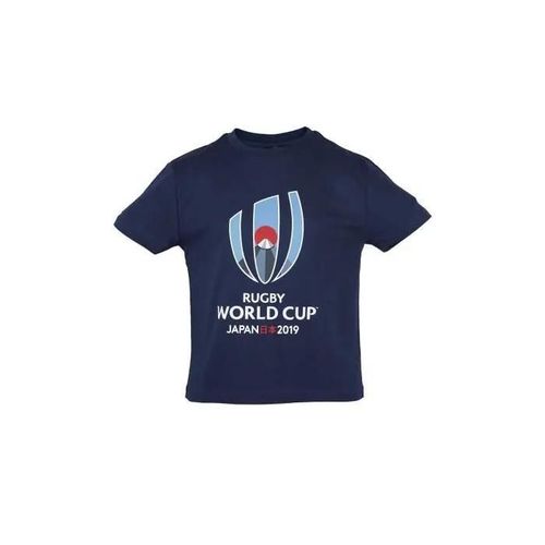 6 Ans - Tee-Shirt Rugby Coupe Du Monde 2019 Japon Logo Enfant Marine - Rwc 2019 -- Taille 6 Ans