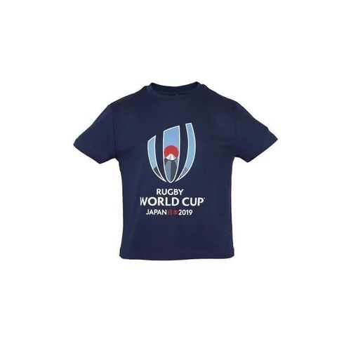 8 Ans - Tee-Shirt Rugby Coupe Du Monde 2019 Japon Logo Enfant Marine - Rwc 2019 -- Taille 6 Ans