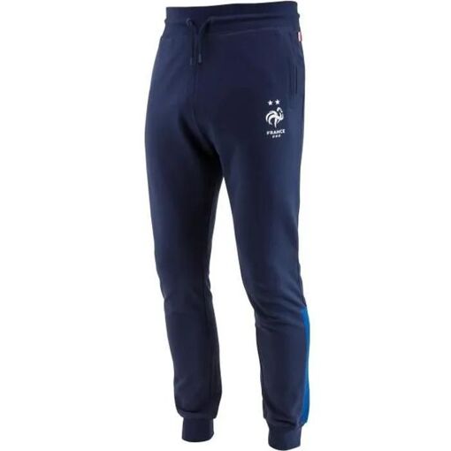 Pantalon Training FFF – Équipe De France, Fit, Enfant Garçon, 100% Polyester, Officiel