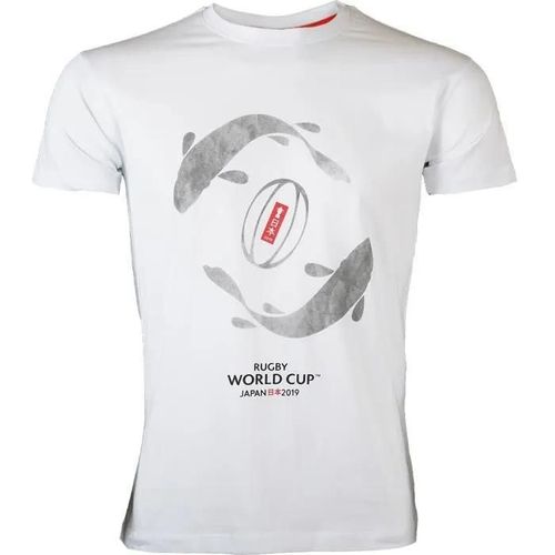 S - T-Shirt - Rugby World Cup - 2019 - Blanc - Slim - Manches Courtes