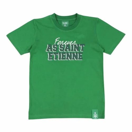 6 Ans - Tshirt - As Saint Etienne - Collection Officielle - Taille Enfant - Coton - Manches Courtes