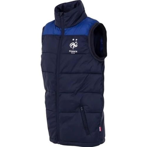 6 Ans - Doudoune Sans Manche Fff - Collection Officielle Equipe De France De Football - Enfant Garçon - Bleu