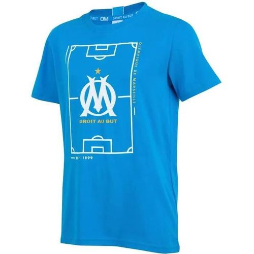 4 Ans - T-Shirt De Football Pour Enfant Garçon 6 Ans - Olympique De Marseille - Manches Courtes - Bleu