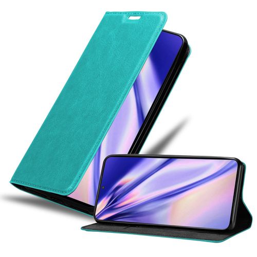 Cadorabo Housse Compatible Avec Samsung Galaxy S22 Plus En Turquoise Pétrole - Étui De Protection Avec Fermeture Magnétique, Fonction De Support Et Compartiment Pour Carte