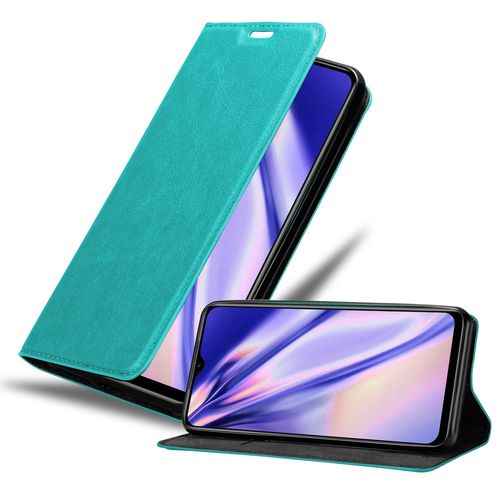 Cadorabo Housse Compatible Avec Xiaomi Redmi 9t / Poco M3 En Turquoise Pétrole - Étui De Protection Avec Fermeture Magnétique, Fonction De Support Et Compartiment Pour Carte