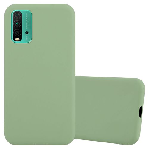 Cadorabo Housse Compatible Avec Xiaomi Redmi 9t / Poco M3 En Candy Vert Pastel - Étui De Protection En Silicone Tpu Flexible