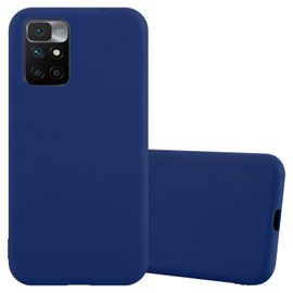 Cadorabo Housse Compatible Avec Xiaomi Redmi 10 / Redmi Note 11 4g En Candy Bleu Foncé - Étui De Protection En Silicone Tpu Flexible