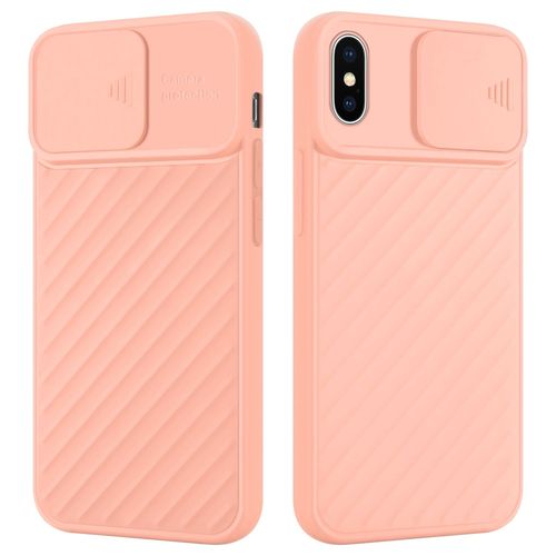 Cadorabo Housse Compatible Avec Apple Iphone Xs Max En Mat Rose - Étui De Protection En Silicone Tpu Flexible Et Avec Protection Pour Appareil Photo