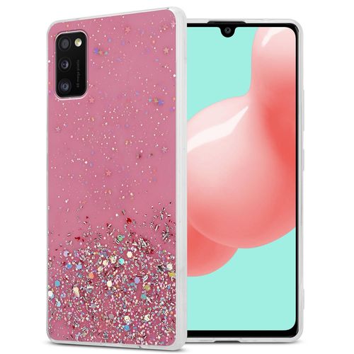 Coque Pour Samsung Galaxy A41 Etui Protection Paillettes Housse Cover