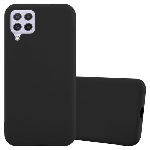 Cadorabo Housse Compatible Avec Samsung Galaxy A22 4g / M22 / M32 4g En Candy Noir - Étui De Protection En Silicone Tpu Flexible