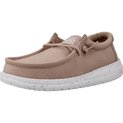 Hey Dude Wally Youth Slub Canvas Colour Beige