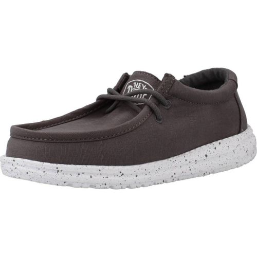 Hey Dude Wally Youth Slub Canvas Colour Gris