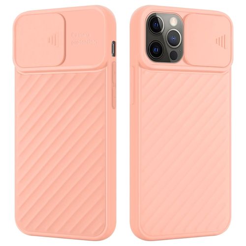 Cadorabo Housse Compatible Avec Apple Iphone 12 / 12 Pro En Mat Rose - Étui De Protection En Silicone Tpu Flexible Et Avec Protection Pour Appareil Photo
