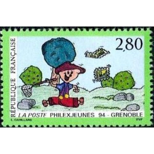 Timbre France 1994 Oblitéréphilex-Jeunes 94 À Grenoble 2.80 Yt2877