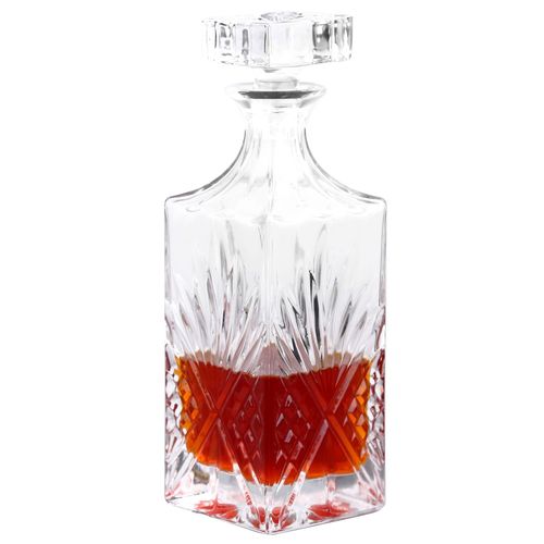 Intirilife Carafe À Whisky - Capacité De Remplissage 800 Ml - Carafe Pour Rhum, Vodka, Scotch