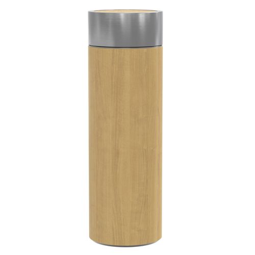 Intirilife Bouteille Thermos Pratique En Bambou De 350 Ml Pour La Randonnée, Les Voyages En Train, Le Bureau, La Voiture Et Les Déplacements