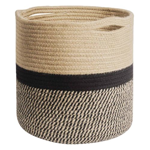 Panier à linge en corde de coton collecteur de linge collecteur plantes flexible