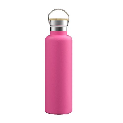 Intirilife Bouteille Thermos En Acier Inoxydable Pratique Pichet Isolant En Rose Avec 750ml De Volume - Pour La Randonnée Ou Le Sport