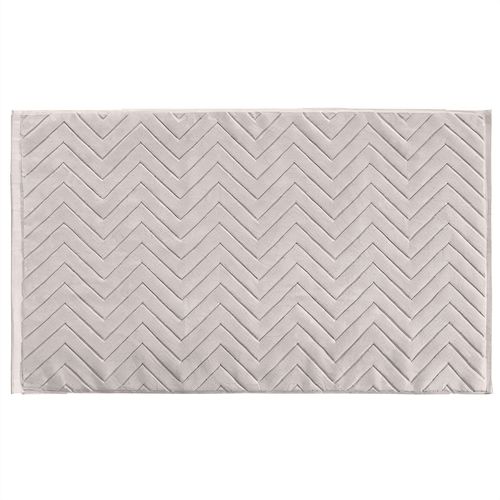 Intirilife Tapis de bain Tapis de douche en Gris Clair - Pour sol sec dans la salle de bain Buanderie et WC